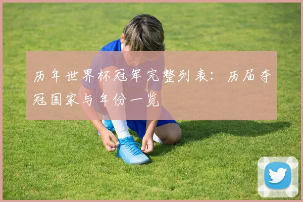 历年世界杯冠军完整列表：历届夺冠国家与年份一览